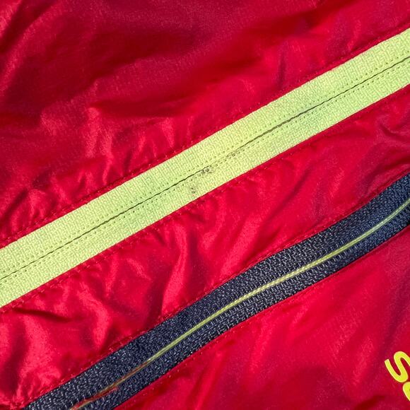 Soloman Actiloft Wind Breaker Style Zip Up Jacket - Mens XXL 2XL - Red + Yellow - Picture 4 of 9